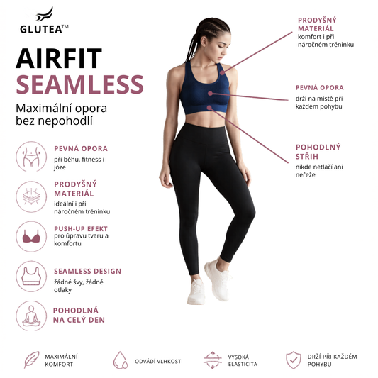 GLUTEA™ AirFit Seamless Sportovní Podprsenka