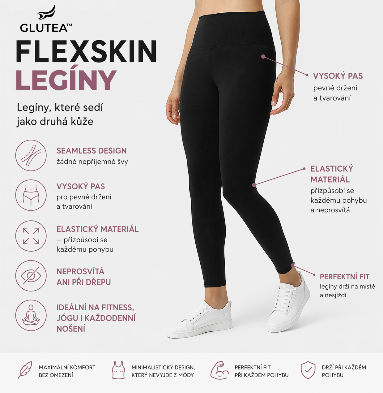 GLUTEA™ FlexSkin Seamless Legíny